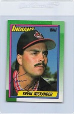 1990 Topps #528 Kevin Wickander Indians Signed Auto *L37