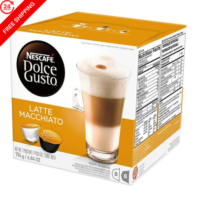 Nescafe Dolce Gusto Latte Macchiato Capsules, 16 Count 16 (Pack of 1)
