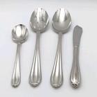 Gorham Melon Bud 4pc Serving Hostess Set Glossy Stainless 18/8 Korea Flatware