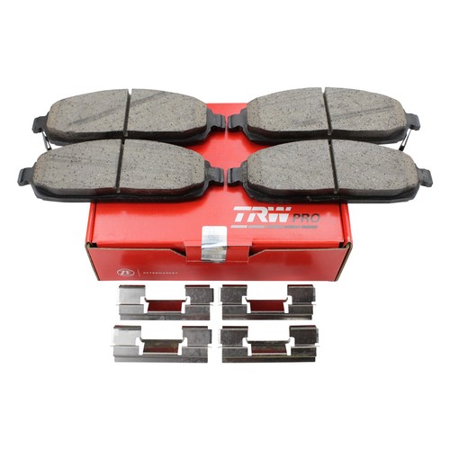 TRW Pro Front Brake Pad Set Ceramic with Clips For Jeep Commander Grand Cherokee - Picture 4 of 6