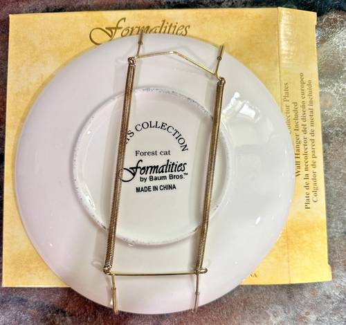 NEW Formalities by Baum Bros. Cat Collector Plate Set – Set of 4 - Wall Hangers - Picture 6 of 10