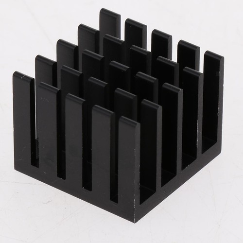 20x20x16mm Aluminium Kühlkörper Kühlkörper Kühler Fin Schwarz - Afbeelding 6 van 6