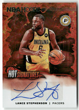 2024-25 NBA Hoops No. HS-LNC Lance Stephenson Hot Signatures Auto