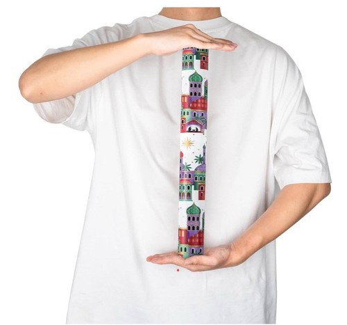 2 Ruspepa Wrapping Paper Roll Church Temple Christmas Nativity 17.5 in X 32.8 ft - Picture 6 of 10