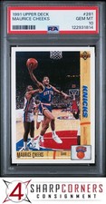 1991 UPPER DECK #281 MAURICE CHEEKS KNICKS HOF PSA 10