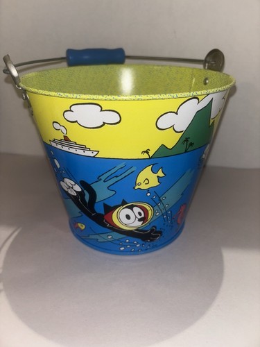Felix The Cat Pail Bucket w Handle by Schylling & Toy by Felox The Cat Productio - Picture 6 of 24