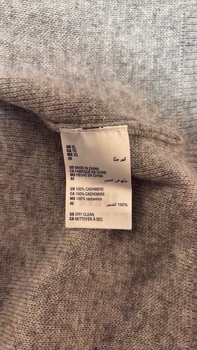 Charter Club Luxury 100% Cashmere Pearl Trim Cardigan Sweater SZ XL NWT - Picture 7 of 7