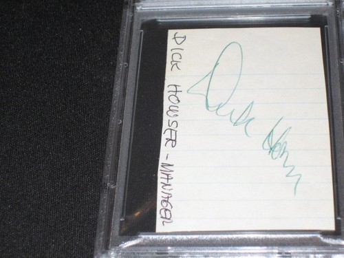 DICK HOWSER SIGNED AUTOGRAPHED VINTAGE CUT SIGNATURE YANKEES PSA SLABBED RARE - Picture 2 of 4