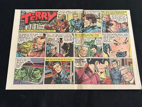#H25a TERRY AND THE PIRATES Lot of 14 Sunday Half Page Comic Strips 1963 - Picture 4 of 14