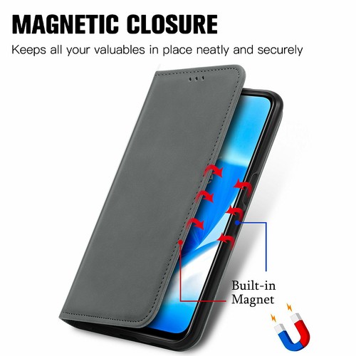Für OnePlus Nord N200 Slim Fit PU Leder Magnet Flip Wallet Case Cover Skin - Bild 30 von 46