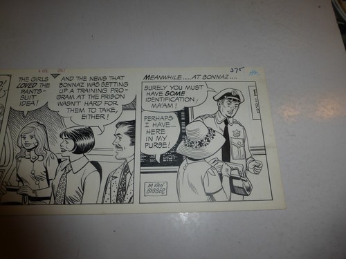 Comic Strip Original Art Winnie Winkle,Max Van Bibber,Chicago Tribune 9/4/1972 - Picture 4 of 4