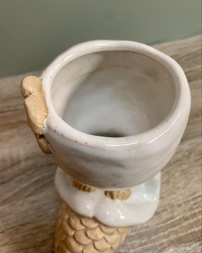 Ceramic Planter Sitting Mermaid Plant Pot Seaside Beach Indoor Plant Pot Home - Picture 9 of 9