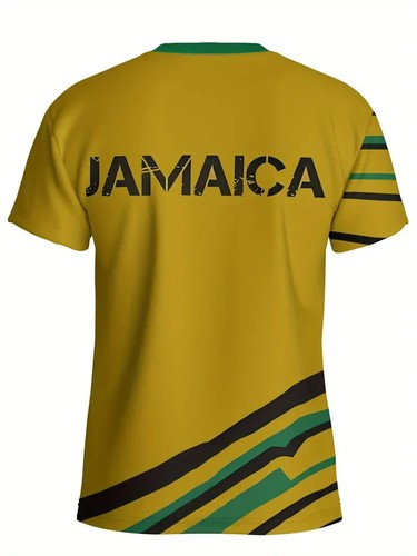Jamaika Souvenir Herren Karte Grafikdruck T-Shirt Übergröße 3X (46-48) - Bild 2 von 2