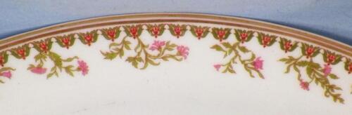 Haviland & Co Platter Schleiger 969 Large Pink Flowers Green Scrolls Antique - Picture 2 of 5