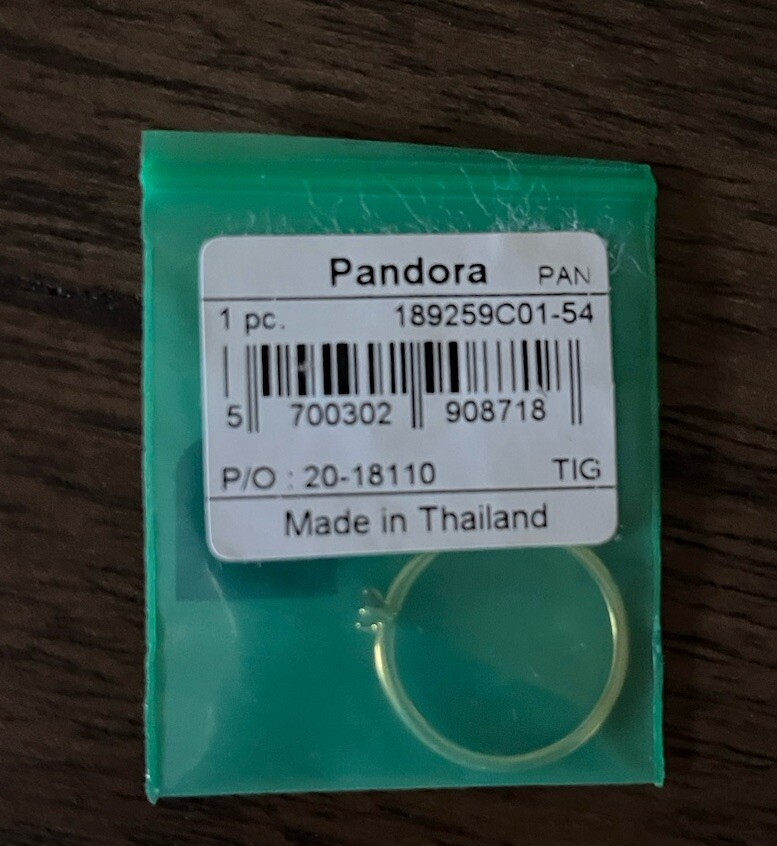 PANDORA Rose Gold Red Stone Solitaire Crystal Ring - Size 54