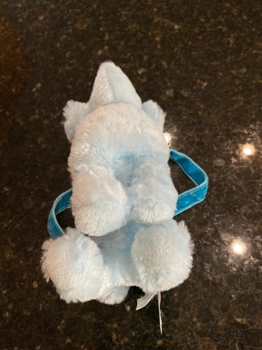 Gymboree European Holiday Poodle Blue Dog Handbag Bag Soft Plush Purse NO HAT - Picture 6 of 7