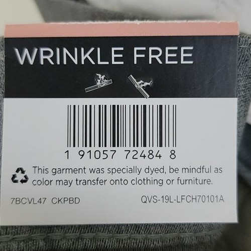NWT Lee Wrinkle Free Gray Straight Leg Pants 12 - Picture 6 of 10