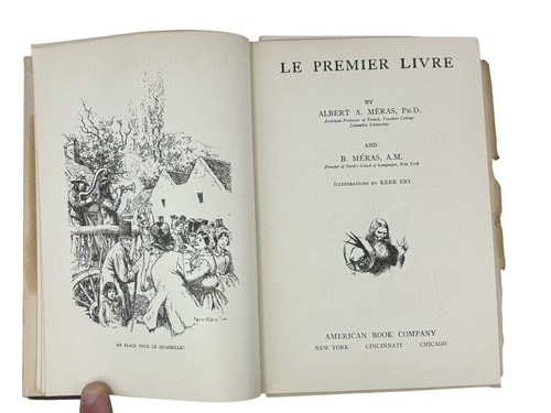 Le Premier Livre by Albert A. & B. Meras American Book Co. French Grammar - 1915 - Picture 4 of 6