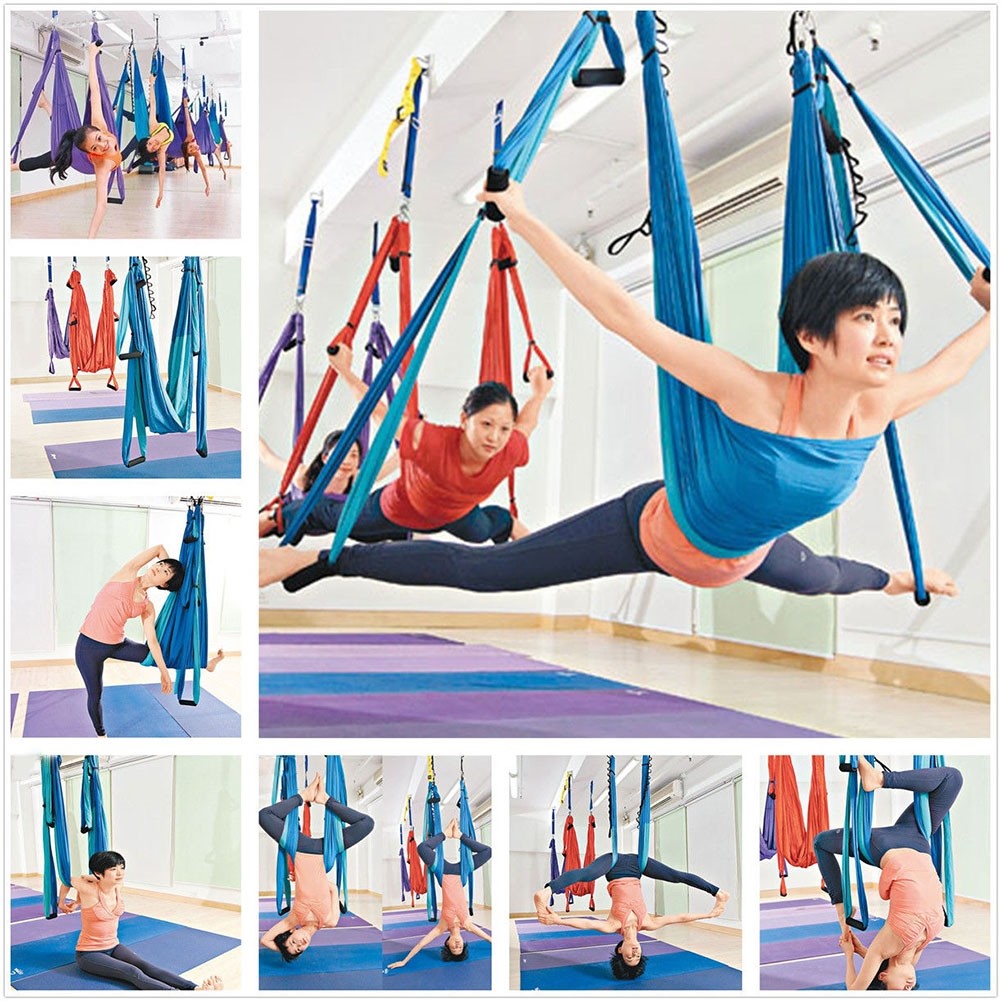 Inversione ad alta resistenza anti-gravità ANTENNA Yoga Palestra Altalena Amaca Blu 17 fbaea Inversione ad alta resistenza anti-gravità ANTENNA Yoga Palestra Palestra Yoga Altalena Amaca Blu 17 fbaea 82b1cf