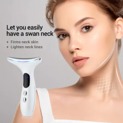 Tightening Massager Microcurrent Neck Face Firming Lifting Machine 4 Modes NEW