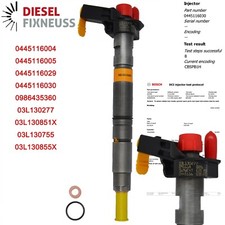 Einspritzdüse Injektor 03L130855X VW AUDI 2,0 TDI 0445116030 0986435360