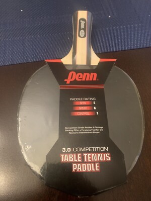 Raquette De Tennis De Table Penn 3.0 Competition - Palette De Tournoi - Niveau A2