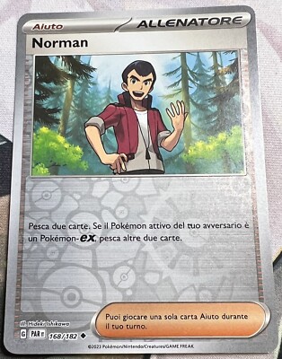 Pokemon Zeitparadoxon PARit DEU: NORMAN 168/182 Uncommon Reverse