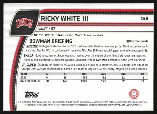 2024 Bowman Chrome University U Football Pick Complete Your Set 1st 1-200 🔥🏈🔥 - Picture 307 of 401