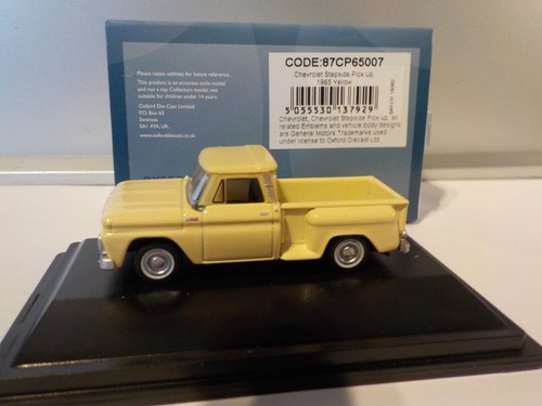 Chevrolet Stepside Pickup 1965 1/87 - amarillo Oxford diecast 87cp65007 - Imagen 3 de 4