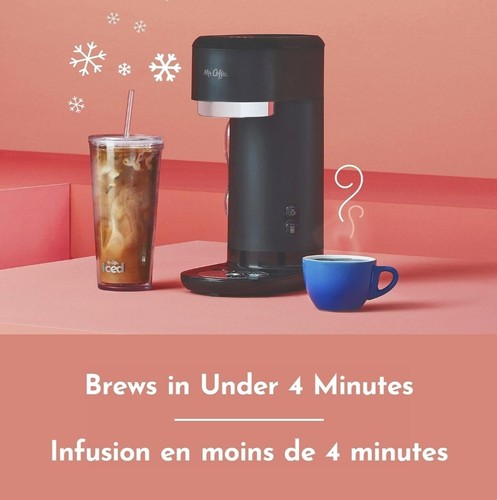 Mr. Coffee Iced and Hot Coffee Maker, Single Serve Machine with 22-Ounce Tumbler - 第 2/16 張圖片
