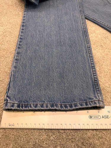 Harley Davidson Jeans Women's Petite 12 Blue Denim Straight Leg Relaxed Fit 4437 - Picture 12 of 12