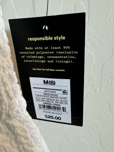 NWT Art Class Girls White Off The Shoulder Dress Size 8 - Picture 2 of 5