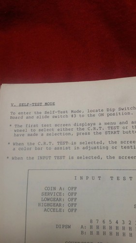 Taito Chase H.Q. Manual de operadores de juegos de arcade - original usado por el operador - Imagen 3 de 4