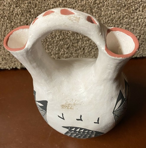 Native America Rita Malie Wedding Vase Acoma New Mexico - Picture 2 of 6