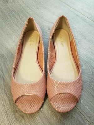 cole haan open toe flats