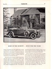 1931 Lincoln Dietrich Convertible Coupe Original ad