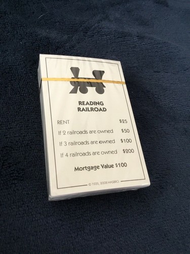 Monopoly Sealed 2008 deed/chance & community chest cards Replacement parts NOS - Picture 2 of 2