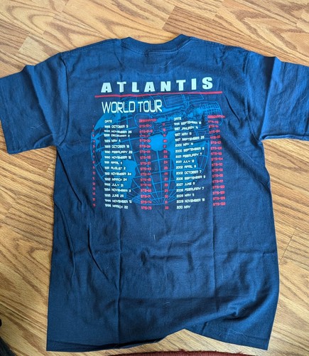 Retro Small Nasa Space Shuttle Atlantis World Tour T-Shirt - Bild 1 von 2