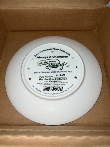 Hamilton Collection Always A Champion Dale Earnhardt Nascar Racing Display Plate - Bild 3 von 8