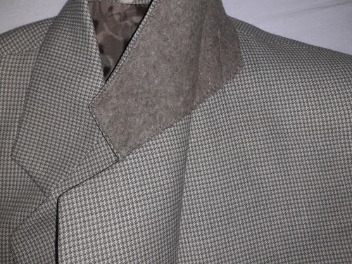 Vintage Pure New Wool Tweed Jacket, Green, Giacca 100% Lana 50 IT, Size 40 UK - Imagen 4 de 7