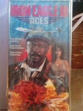 IRON EAGLE 3 ACES (vhs,1992,english,dolby surround) Ex-rental Clear Hardcase 
