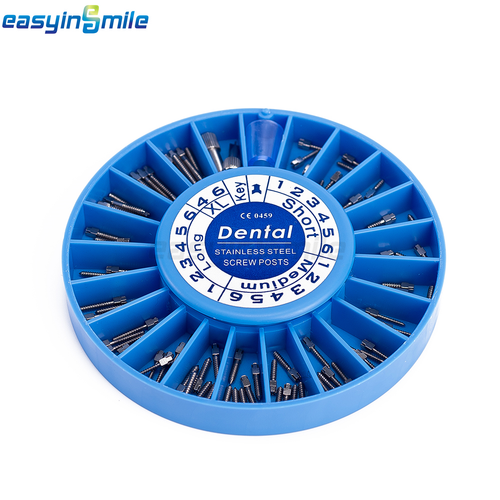 120pcs Dental Screw Posts Stainless Steel Kit S/M/X/XL Dia 1.05-1.8mm Easyinsmil - Picture 5 of 7
