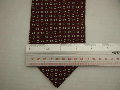 Brooks Brothers Makers Herren-Krawatte burgunderrot grün beige geometrisch 58 - Bild 4 von 4