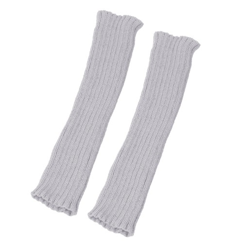Women Arm Warmers Knit Cashmere Wool Blend Long Fingerless Gloves Cold Weather - Picture 7 of 59
