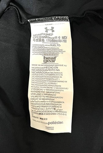 Under Armour Men's Black Heat Gear Sz M Loose Fit Jefferies Activewear Shirt - 第 9/12 張圖片