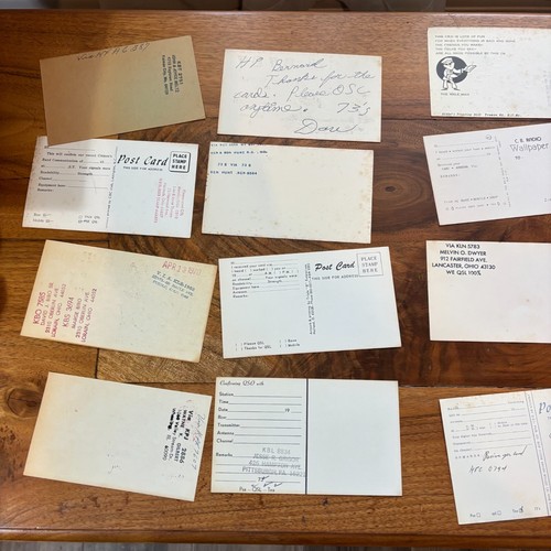 30 Card Lot Vintage CB Base Radio Ham Amateur QSL QSO Art Cards Postcards - Picture 5 of 12