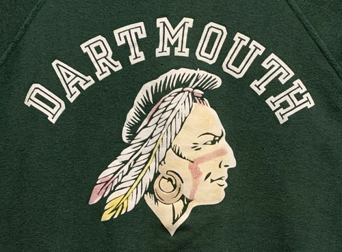 RARE! Sweat-Shirt MED 1969 True Vintage "Dartmouth Indian" Champion Sweat-Shirt - Picture 1 of 6