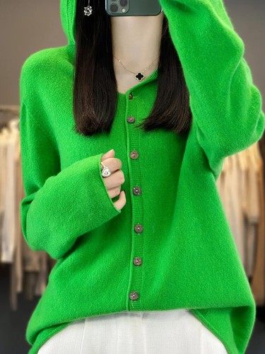 Spring Autumn Female Sweater Women Knitted Cardigan Knitwear Loose Clothing Tops - Imagen 13 de 30