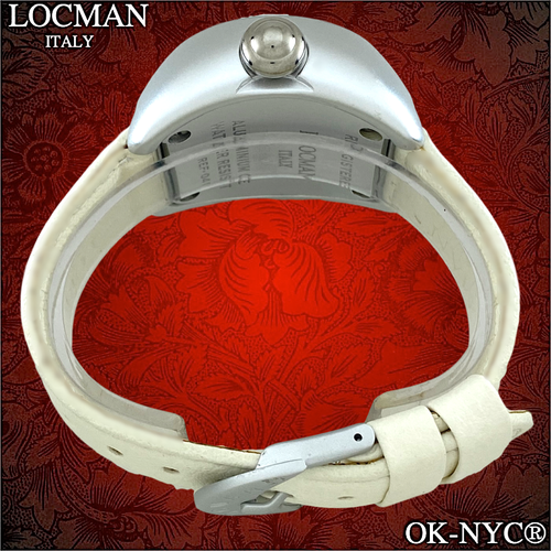 LOCMAN LUNA Ref 041 Watch Leather Strap W/R 3 ATM Date Aluminum Case 41 mm - Picture 6 of 10