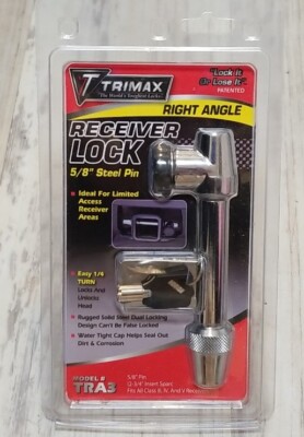 Trimax TRA3 5/8'' Dia. 2-3/4'' Span Limited Access Right Angle Receiver Lock